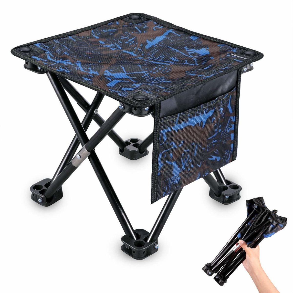 Mesa Plegable De Camping Fiesta Barbacoa Exterior Sillas Taburetes Set portátil