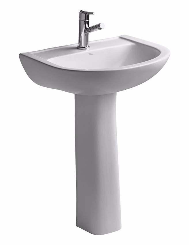 Lavatorio Y Pedestal Blanco Bari Ferrum CerĂ¡micas Castro