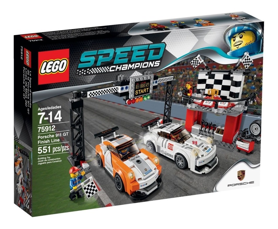 Lego Speed Champions Linea De Meta Del Porsche 911 Gt 75912 US 126