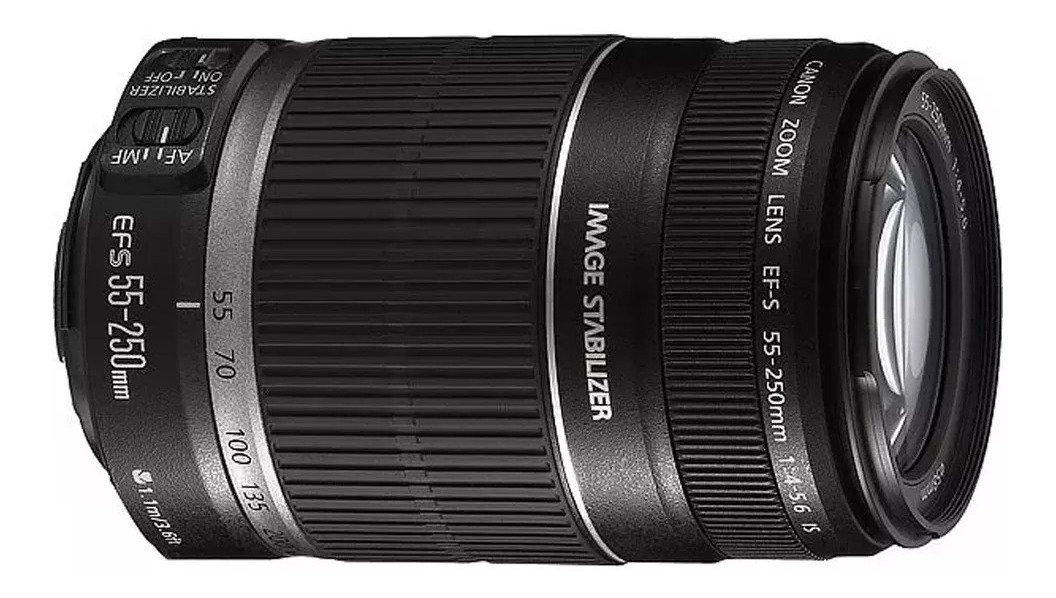 Lente Canon Ef-s 55-250mm Eos + Garantía + $ En Cuotas - U$S 321,00 en