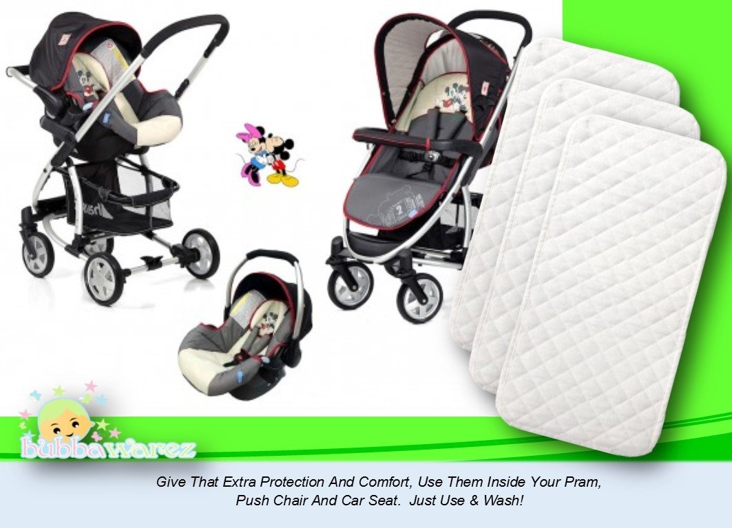 Lavable a M/áquina e Impermeable Con Bolsa de Viaje Adicional Premium Paquete de 2 Forros de Bamb/ú Para la Almohadilla Cambiadora