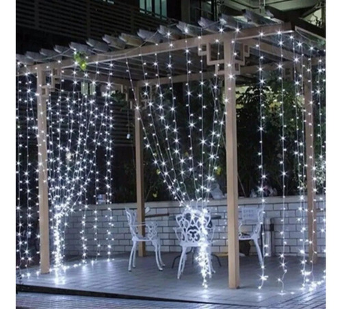 Lluvia 200 Luces Amarillas Led Cortina Navidad 2x2m Fiestas - $ 899,00 en Mercado Libre