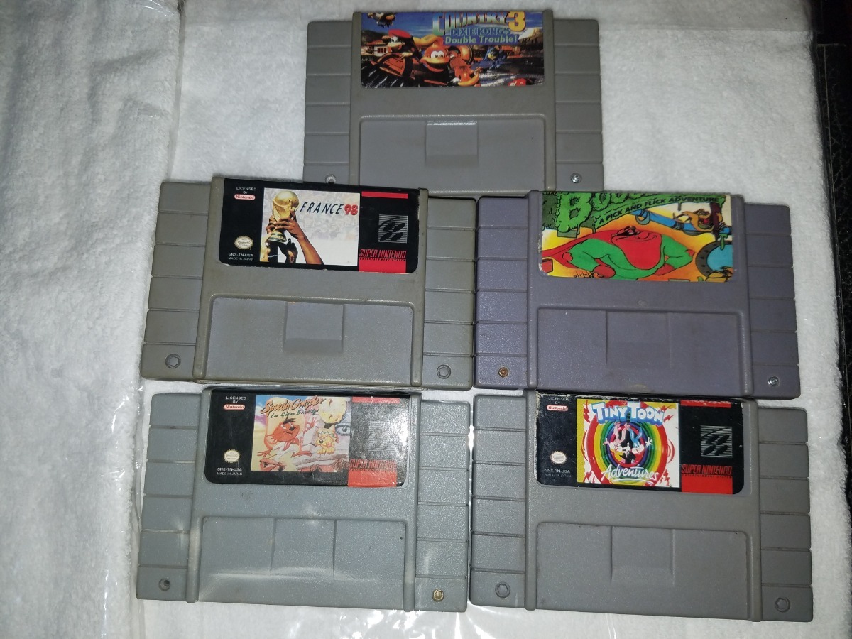 Lote De 5 Juegos Snes Bootleg, Donkey Kong 3,boogerman, Etc - $ 1.650 ...