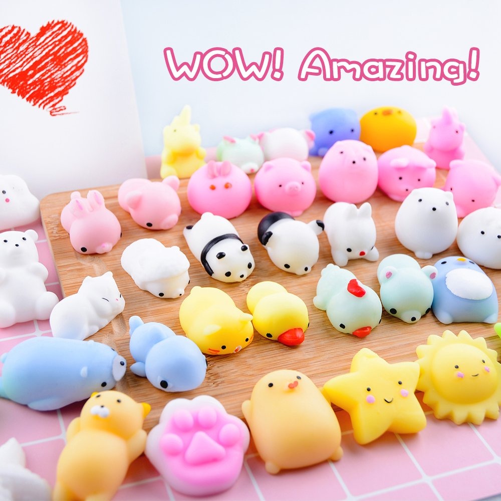 Ludilo Mochi Squishy  Toys 40pcs Mini  Squishies Animal Squ 