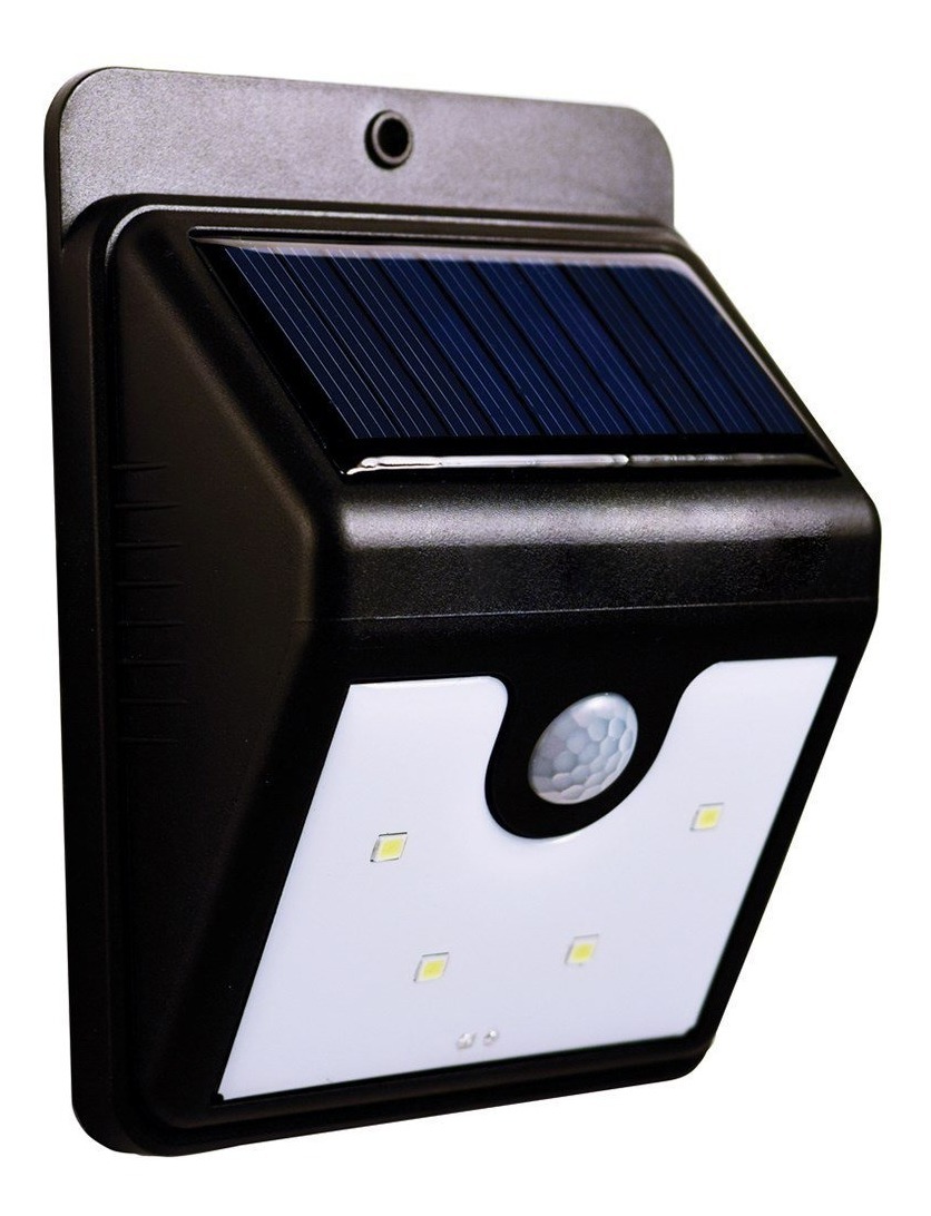 Luz Led Exterior Con Panel Solar Y Sensor De Movimiento ® 34990 En Mercado Libre 