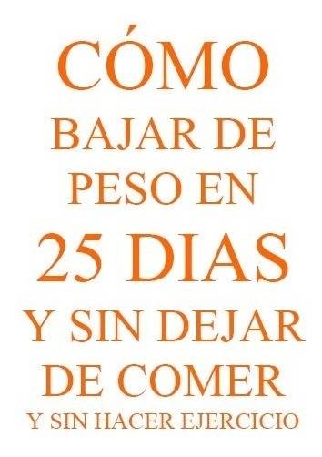 Como bajar de peso pdf
