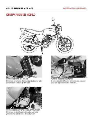  Manual  De  Taller  Honda  Cg 125 pdf 100 00 en Mercado 