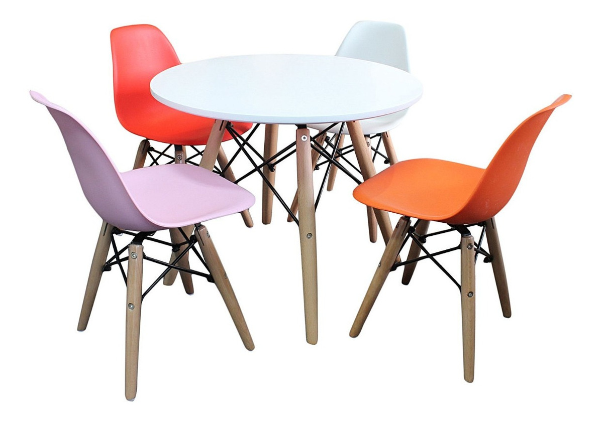 Mesa Comedor - Cocina - Redonda Eames 80cm - Nuevas - $ 3.100,00 en