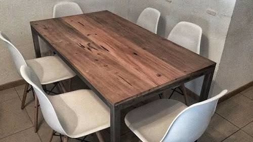 Mesa Comedor Industrial Hierro Y Madera - $ 7.500,00 en Mercado Libre Mesa Comedor Industrial Hierro Y Madera - $ 7.500,00 en Mercado Libre