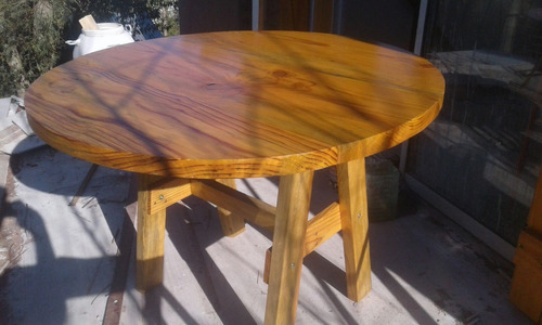 Mesa Comedor Rustica En Madera Leer Descripción Precio Banco - $ 1.290