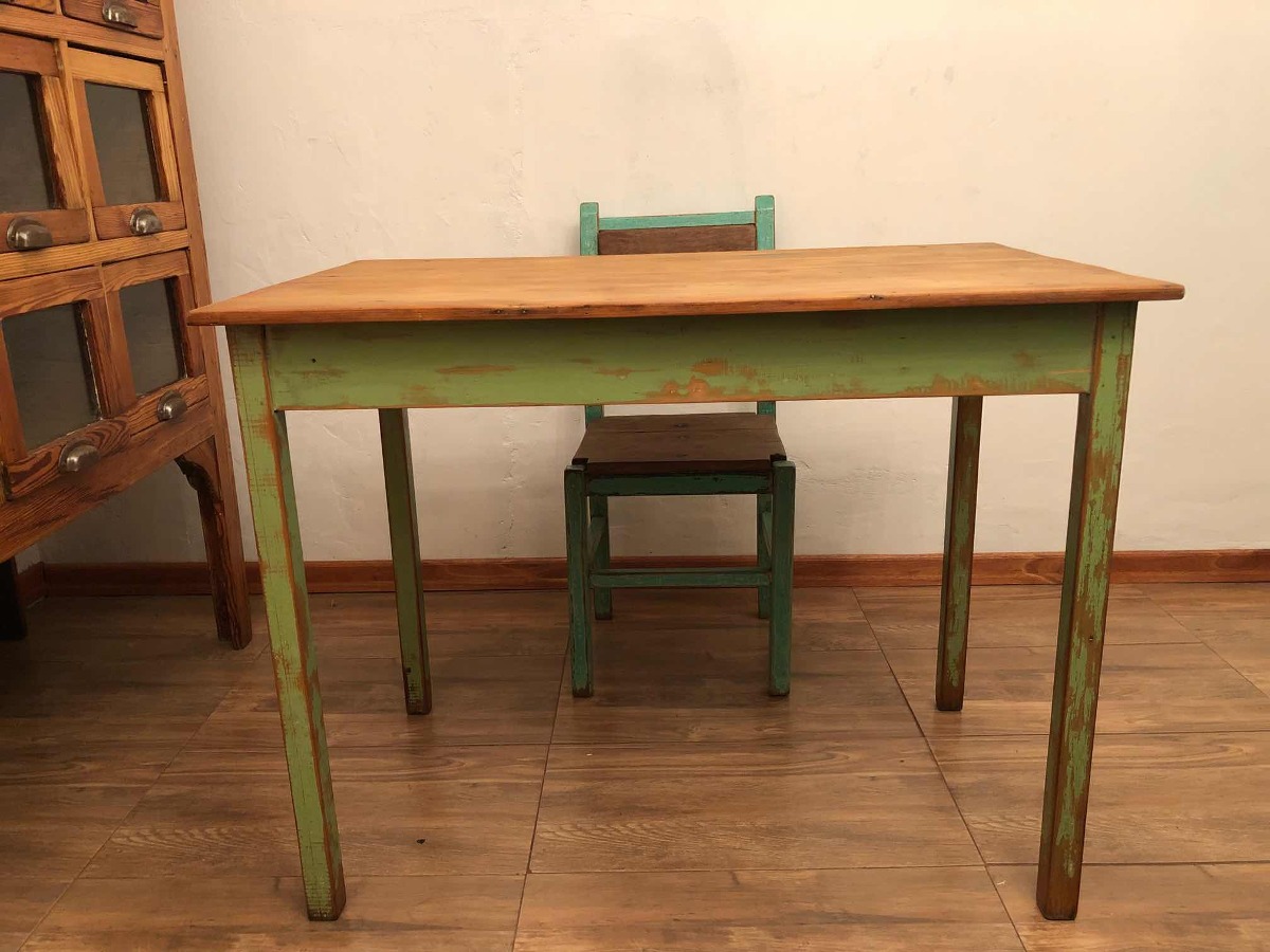 Mesa cocina antigua madera