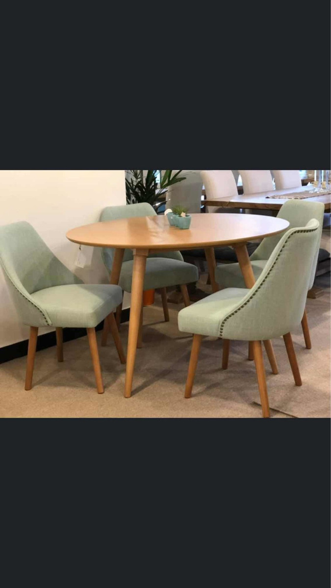 Mesa De Comedor Madera Maciza,redonda, En Haya - $ 18.500,00 en Mercado