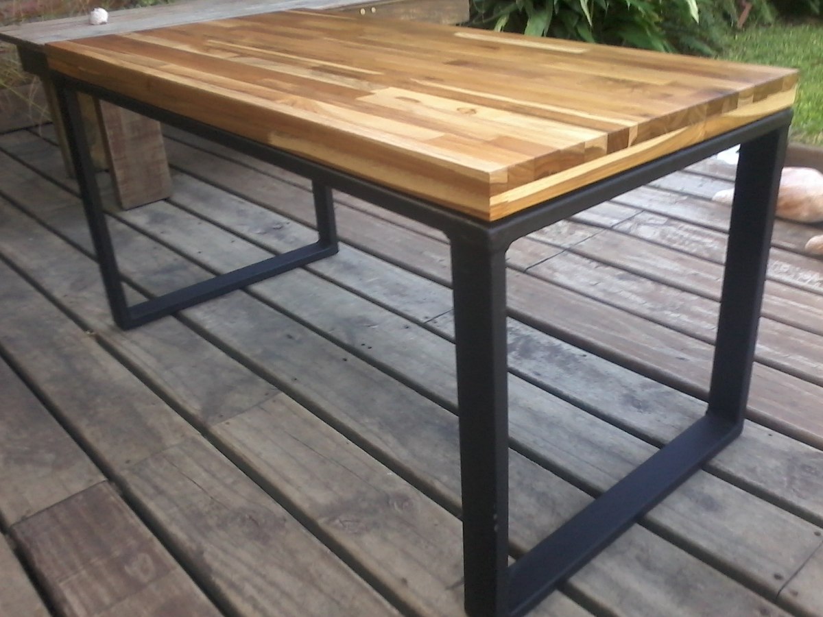 Mesa De Hierro Con Madera Finger , Mesadas De Cocinas - $ 4.000,00 ... Mesa De Hierro Con Madera Finger , Mesadas De Cocinas - $ 4.000,00 ...