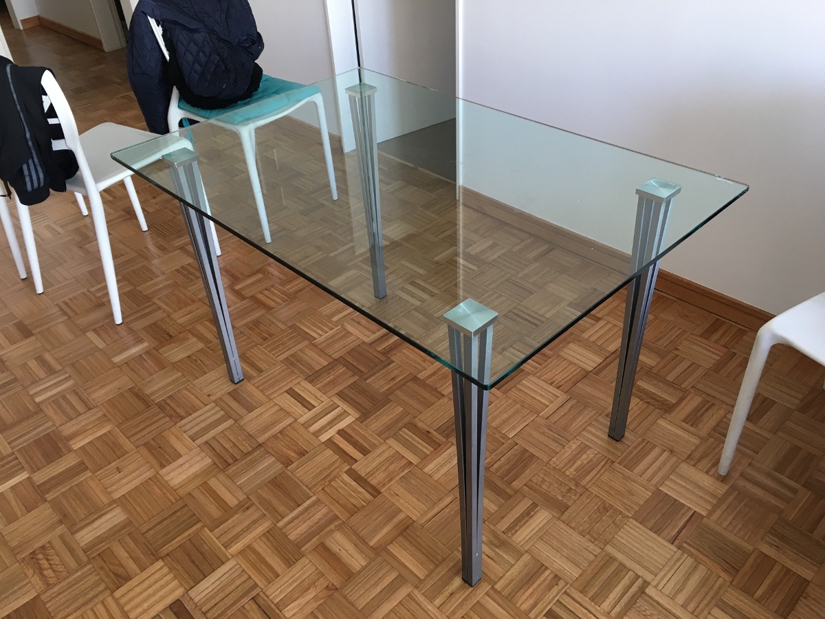 Mesa De Living Comedor Vidrio Templado Y Aluminio - $ 5.500,00 en ... Mesa De Living Comedor Vidrio Templado Y Aluminio - $ 5.500,00 en ...