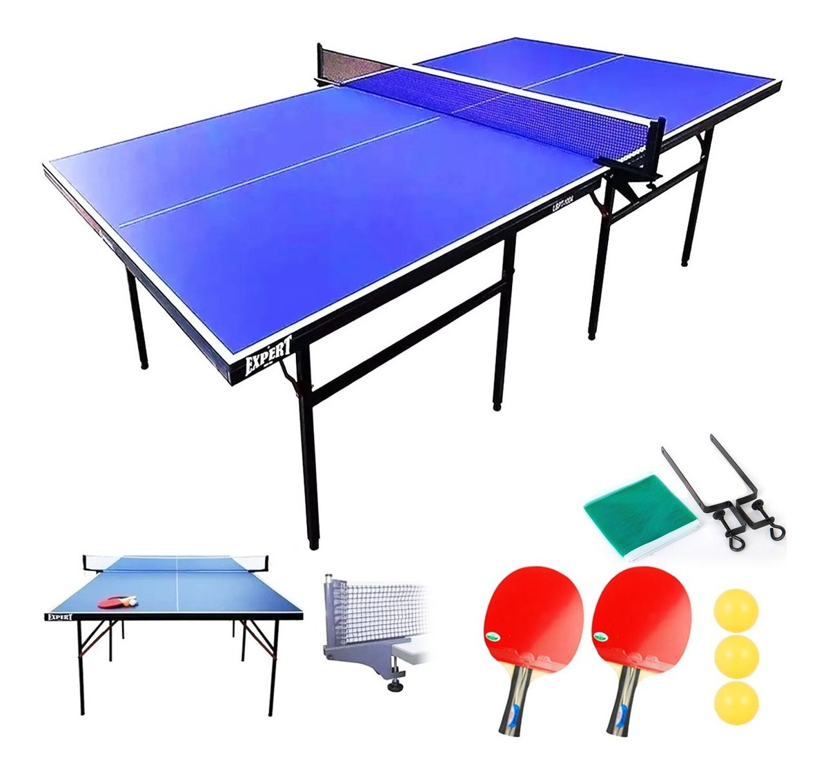 Mesa De Ping Pong Profesional Plegable + Accesorios El