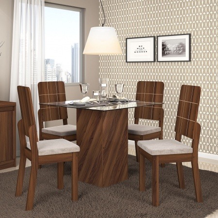 Mesa De Vidrio Para Comedor Formosa Base Nogal Ma - $ 1.850,00 en ... Mesa De Vidrio Para Comedor Formosa Base Nogal Ma - $ 1.850,00 en ...