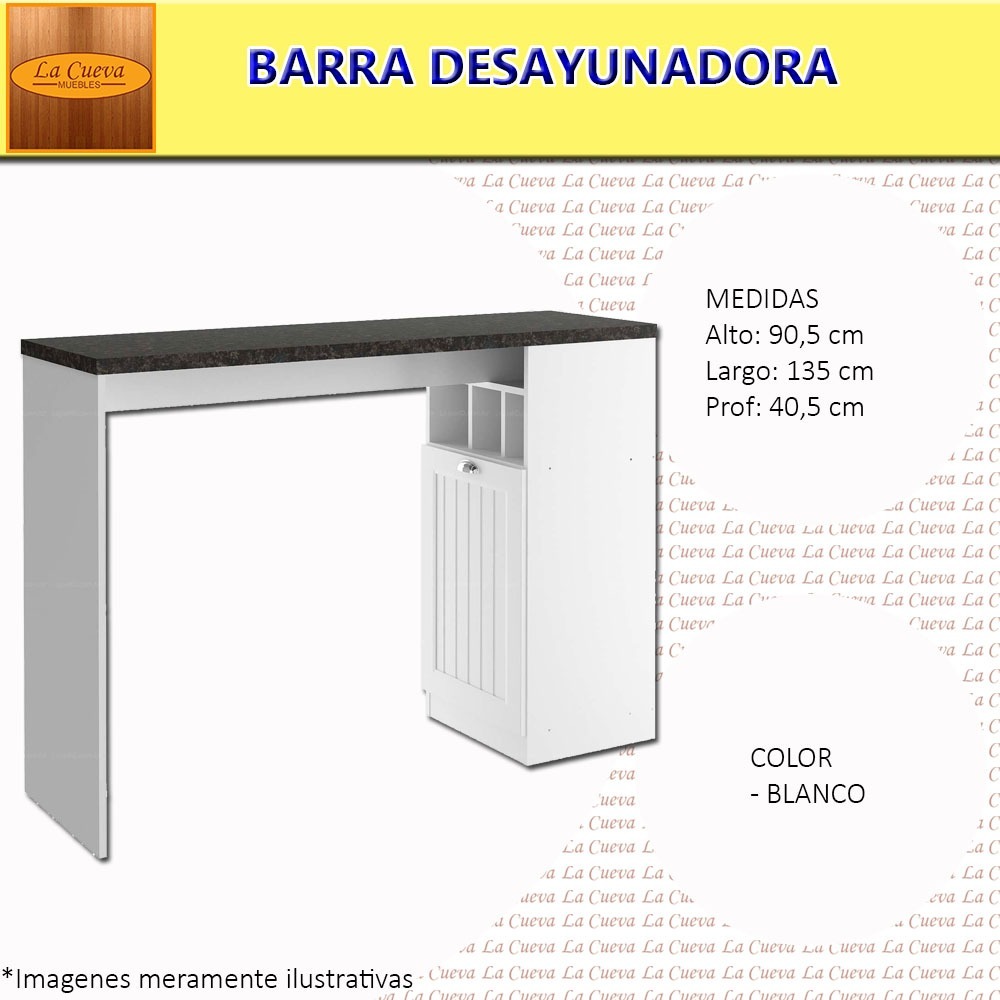 Mesa Desayunador - Barra - Cocina - Comedor - Living - Lcm ...