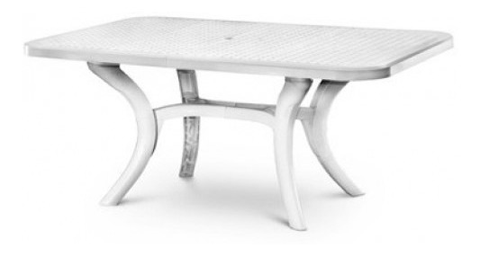 Mesa Florencia Pvc, Jardin, Patio, Mesa, Blanca - $ 2.688,00 en Mercado