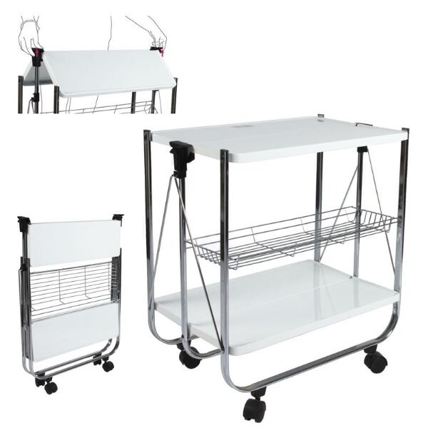Ruedas Con Cocina Practica Mesa Para Ideal Plegable Super SUzpjLqMVG