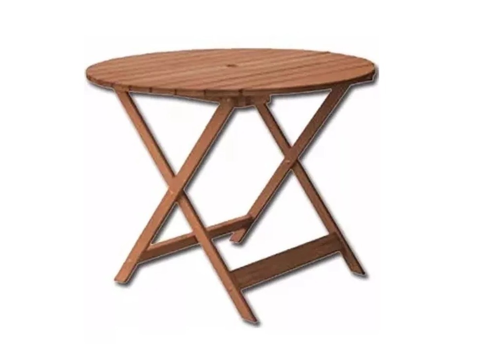 Eucalyptus Terraza Plegable Redonda Mesa Jardín Comedor qVUpSzM