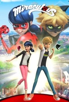 Miraculous Ladybug Y Chat Noir Tv Poster Lámina 45x30 Cm