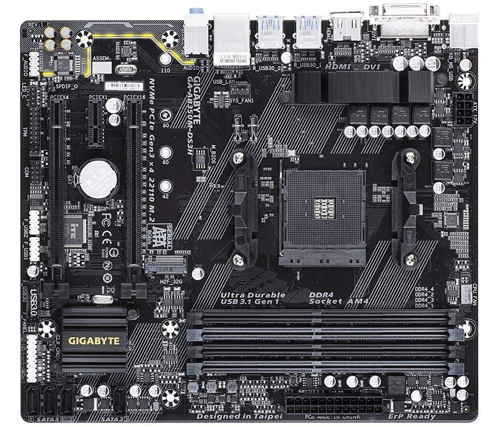 Motherboard Gigabyte Ga-ab350m-ds3m X370 - U$S 169,00 en Mercado Libre