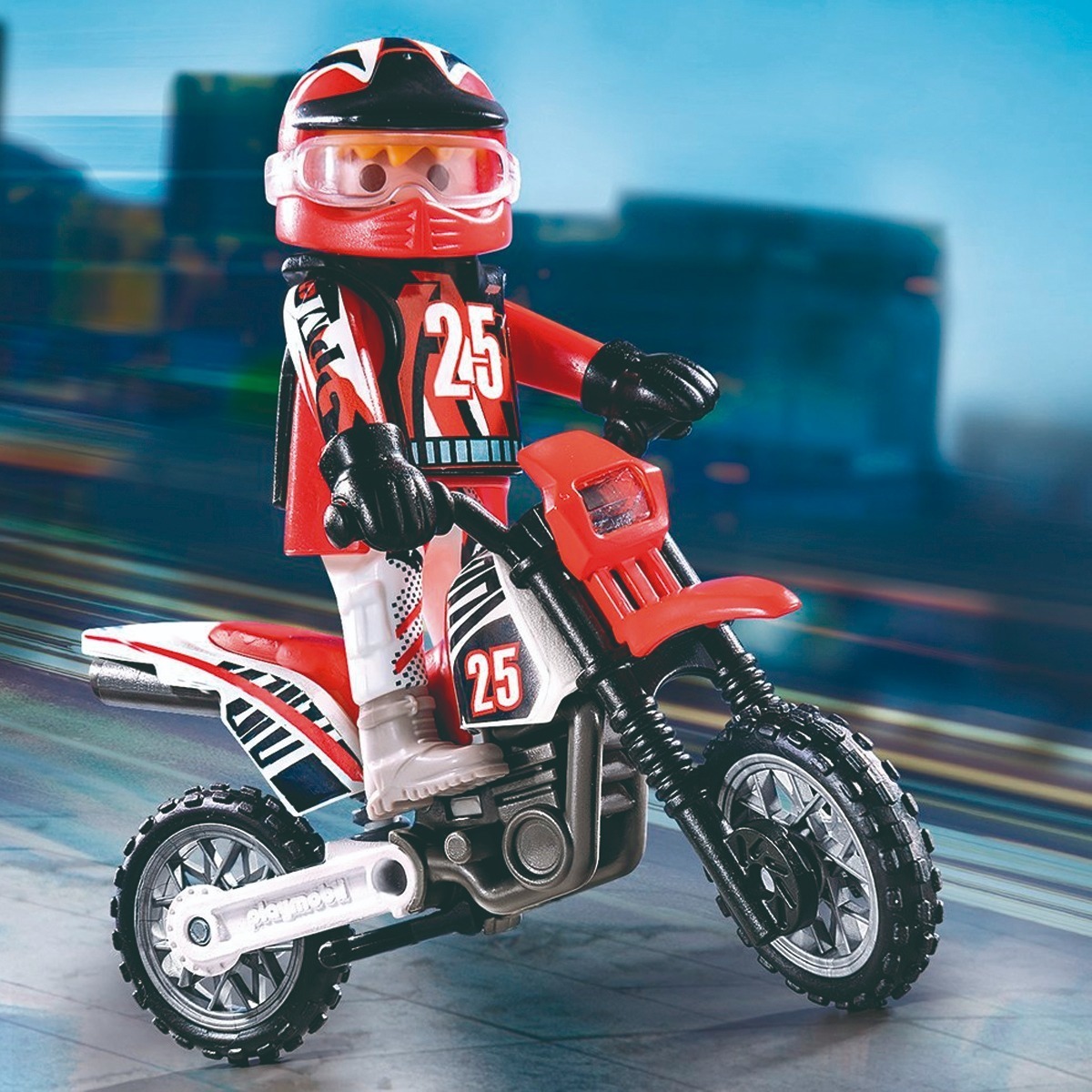 playmobil motocross bike