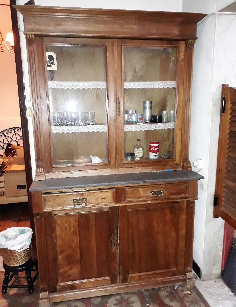 Mueble Aparador Antiguo Cocina Marmol Y Vidrio - $ 12.000,00 en ... Mueble Aparador Antiguo Cocina Marmol Y Vidrio - $ 12.000,00 en ...