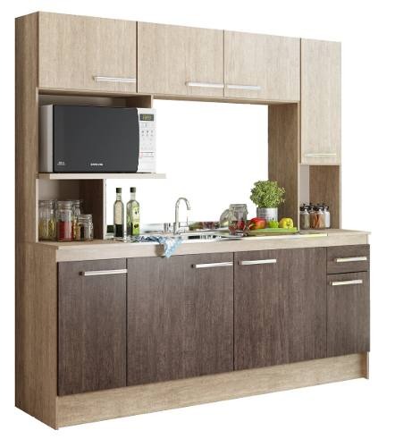 Mueble Cocina Compacta Con Mesada + Pileta Acero Inoxidable ... Mueble Cocina Compacta Con Mesada + Pileta Acero Inoxidable ...