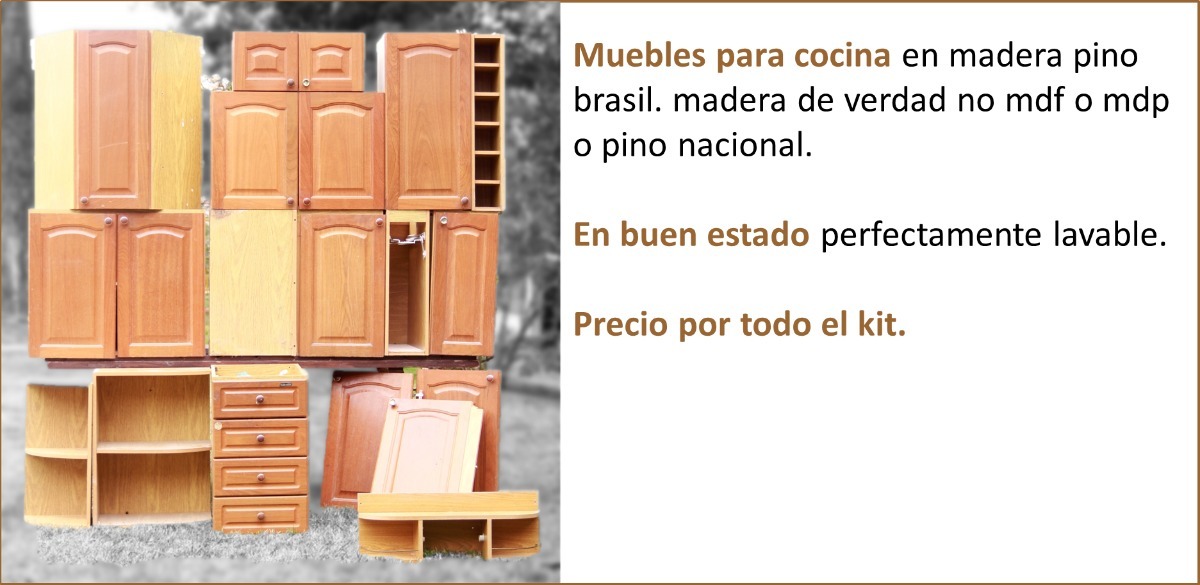 Muebles Para Cocina. Pino Brasil - $ 25.000,00 en Mercado Libre Muebles Para Cocina. Pino Brasil - $ 25.000,00 en Mercado Libre