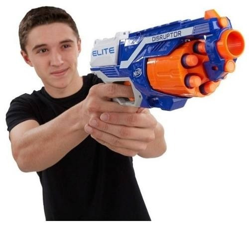 Nerf Elite Disruptor 21m Pistola + 6 Dardos De Goma Hasbro