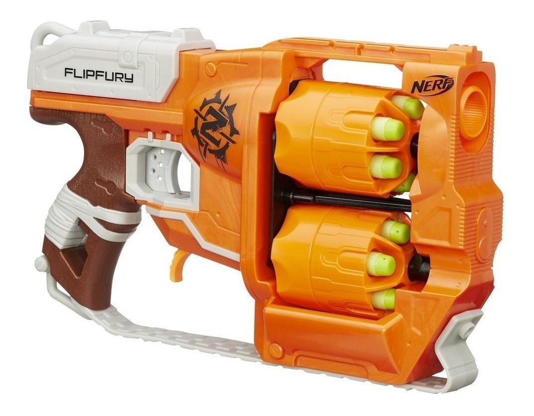 Nerf Zombie Flipfury Arma Niño Juguete Dardos Gun Pistola