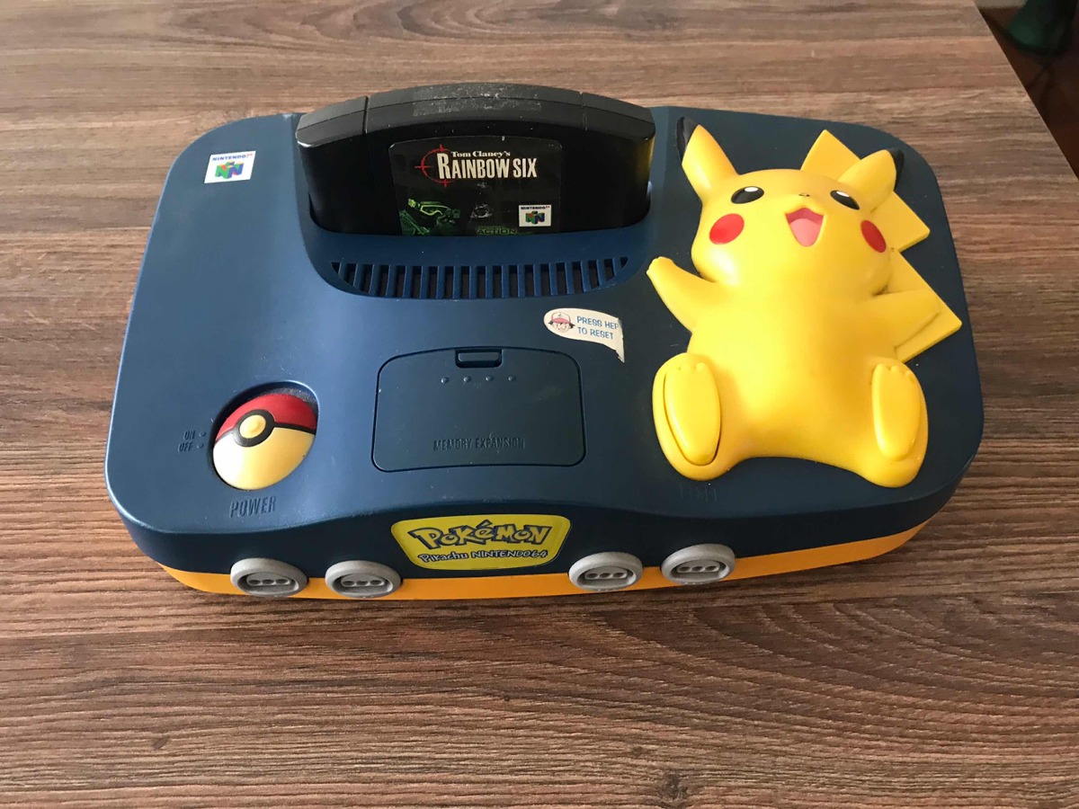 Nintendo 64 Pikachu + Juego - $ 3.800,00 en Mercado Libre