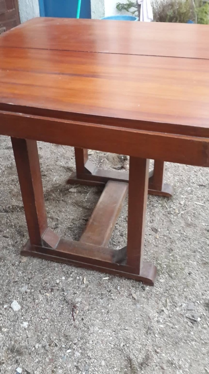 Oferta Antigua Mesa De Madera ( Extensible) - $ 2.000,00 en Mercado Libre