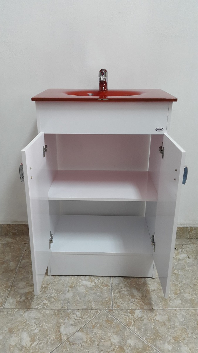 Oferta Mueble Para Baño Bacha Roja 50x35 Cm - $ 4.500,00 en Mercado Libre