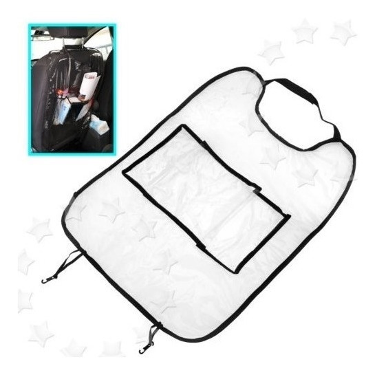 negro Protectores universales de la cubierta trasera del asiento de autom/óvil para ni/ños Proteja la parte posterior de las fundas de los asientos autom/áticos para beb/é de Mud Dirt