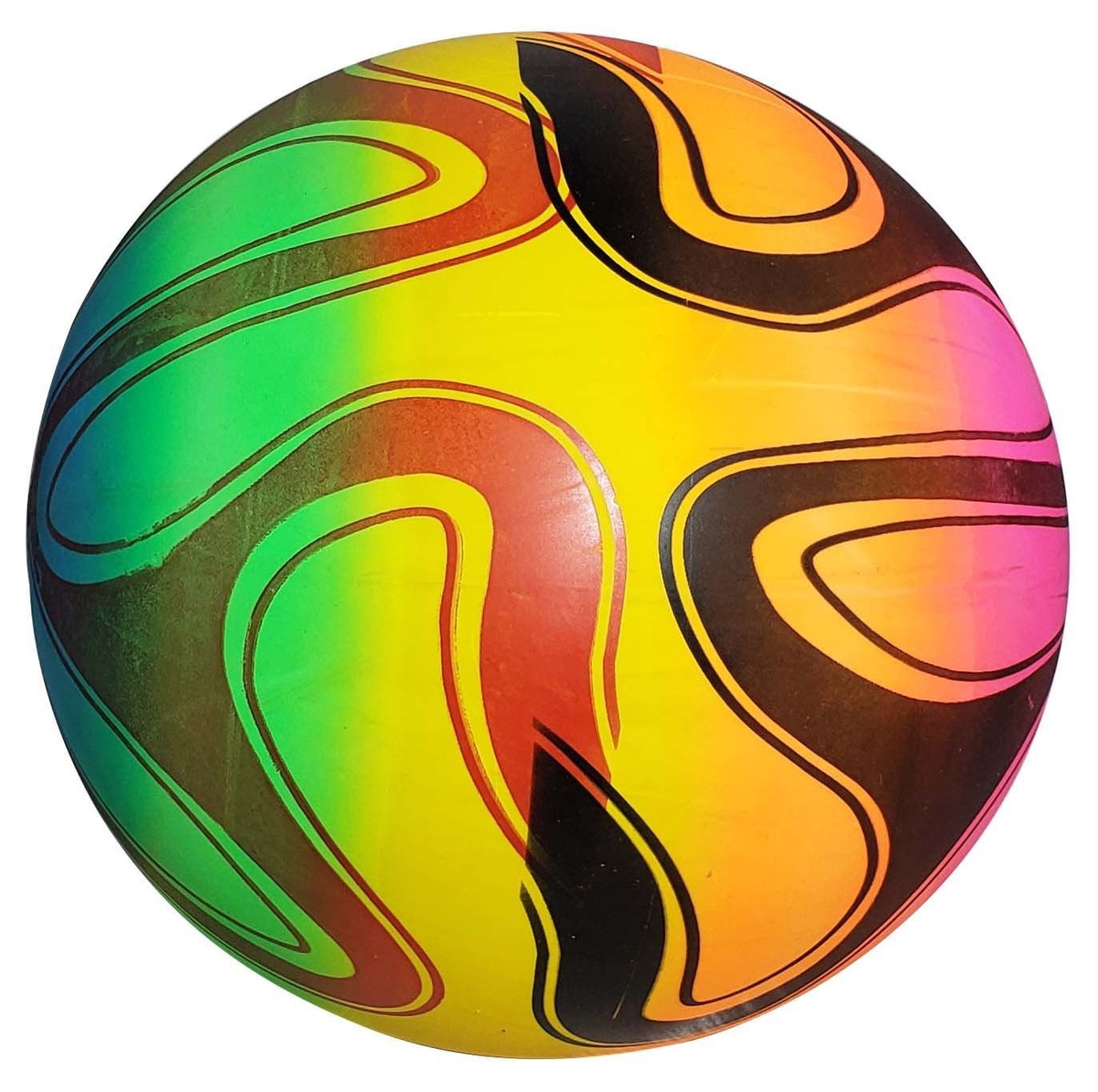 Pelota Pvc Multicolor Diseños Fluo Juguete - El Regalón - $ 24,00 en