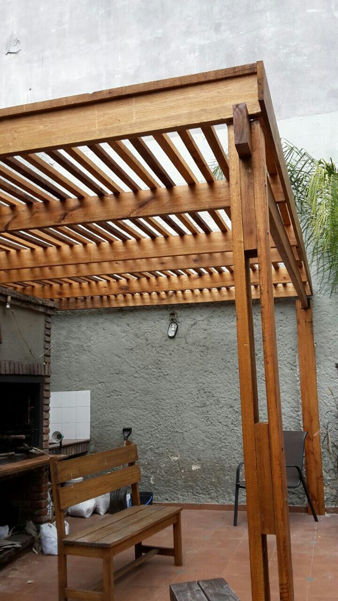 Pergolas de madera tratada