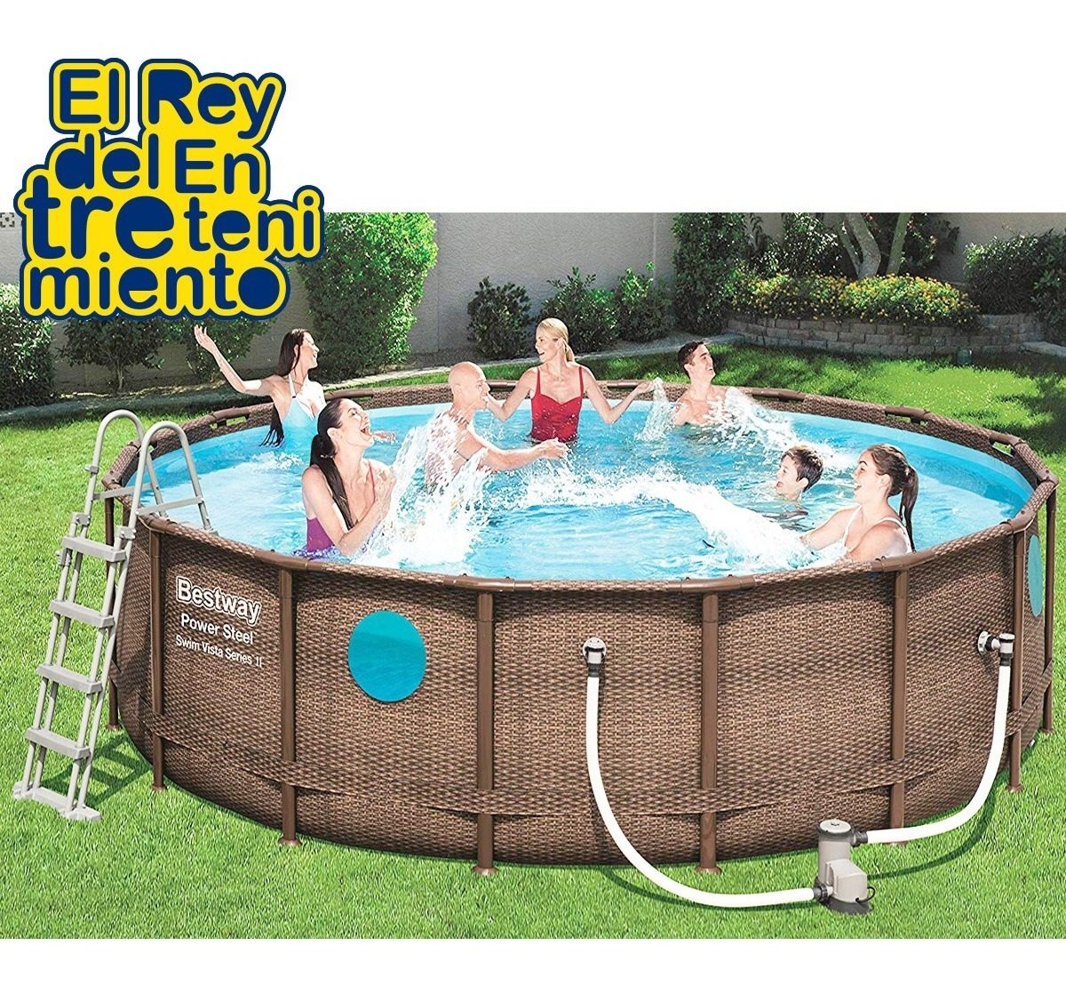 piscina bestway rattan rectangular