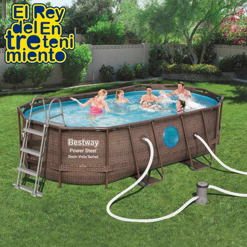 piscina bestway rattan rectangular
