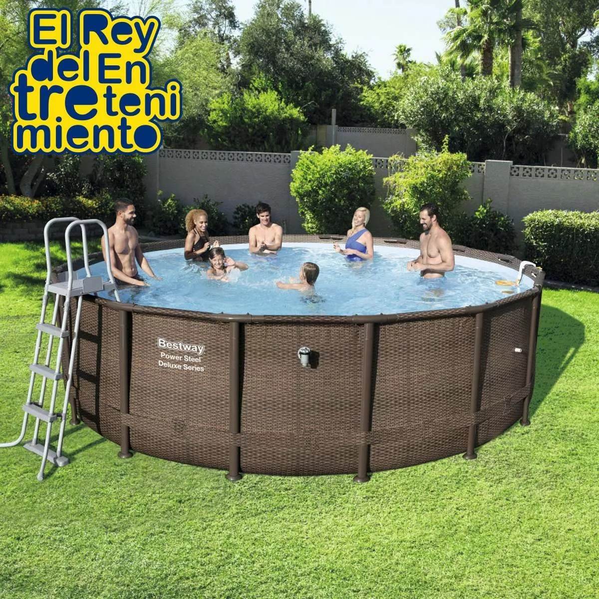 piscina bestway rattan rectangular