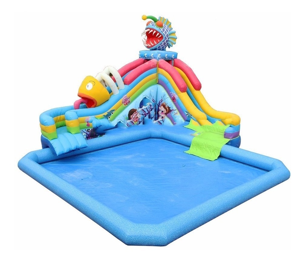 Piscina Inflable Con Tobogán Juego Para Niños Us 550000 En Mercado Libre 6113