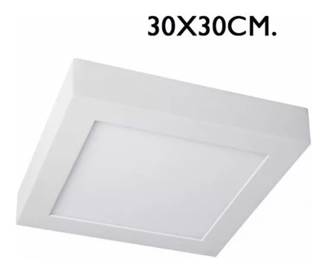 Plafón Led Techo 24w Aplicar Cuadrado Cálida Fría Garantia 459 00