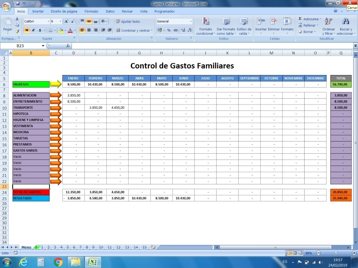 Excel Para Control De Ingresos Y Gastos Lleva La Contabilidad De