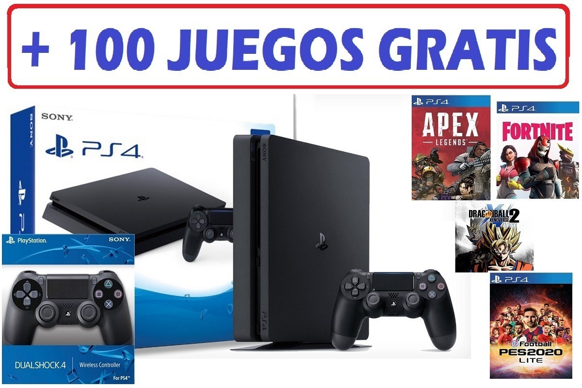 Play 4 1 Tera 2 Controles + 100 Juegos Gratis + Garantia ...