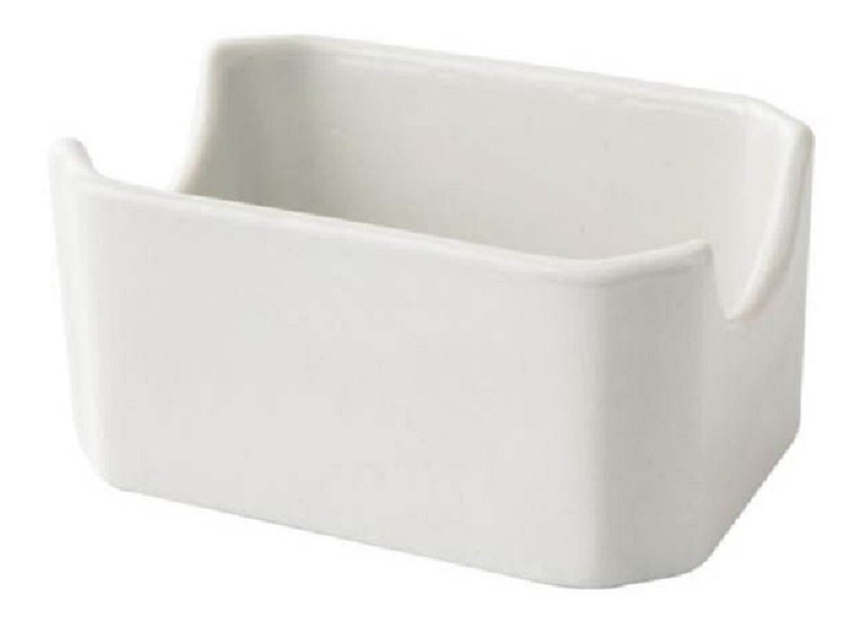 Porta Sobres Azúcar Porcelana Blanca 9x7.5x6cm - $ 50,50 en Mercado Libre