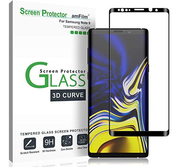 Para Samsung Galaxy 8 100/% Genuino 5D Note Vidrio Templado Protector de Pantalla LCD-Transparente