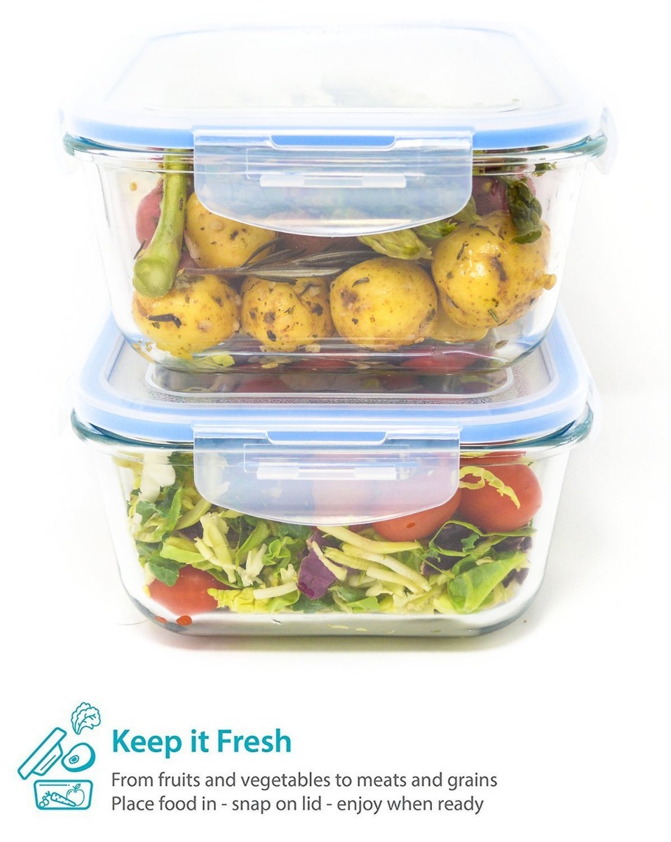 Recipientes De Almacenamiento Royal Glass Food Juego