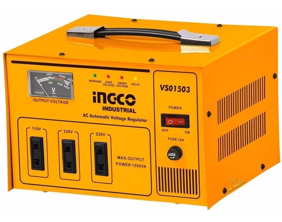 Regulador De Voltaje 1.5 Kva 110v 220v Ingco Vs01503 - Tyt - U$S 99,00