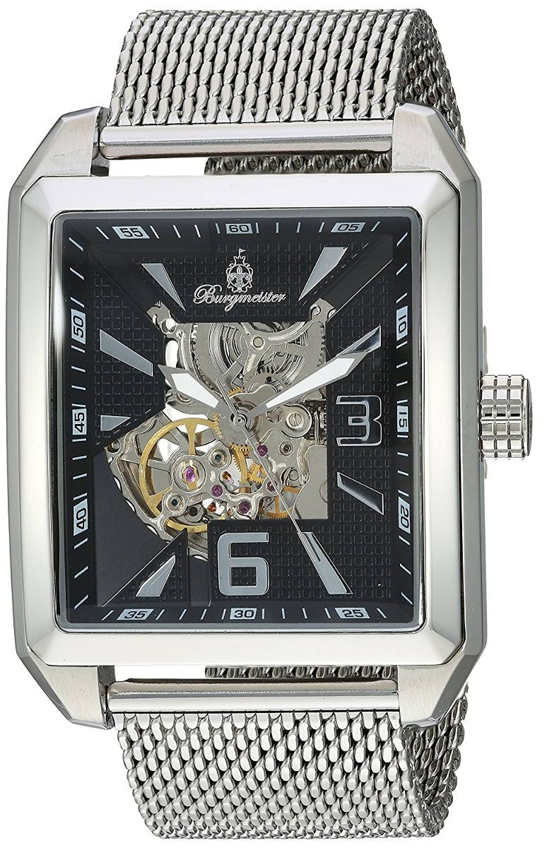 Reloj Metal Steel Automatic Stainless Burgmeister Men's And rxoedBC